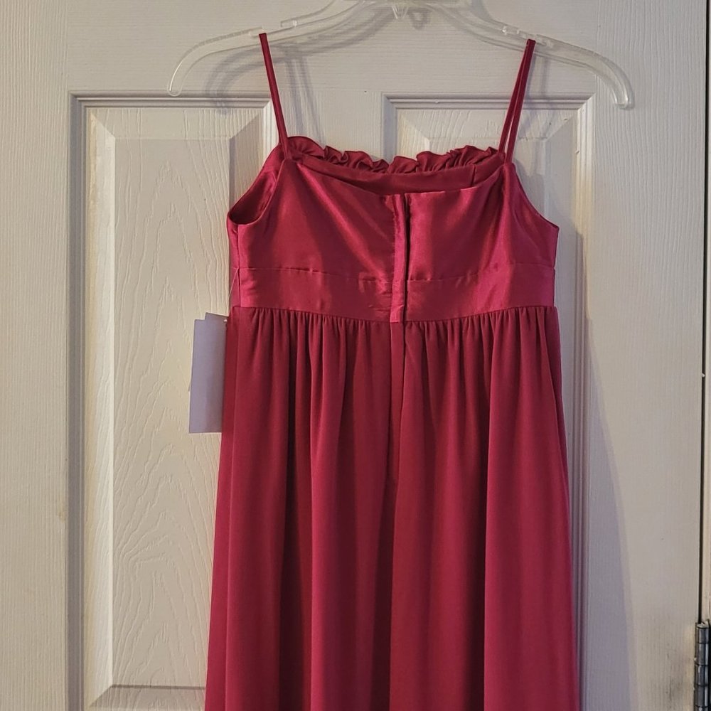 BNWT GORGEOUS SATIN BOW Jessica McClintock Girls Sz 8 Short Fancy Dress!… - Picture 11 of 11